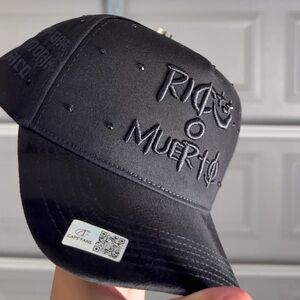 Black Embroidered Cap